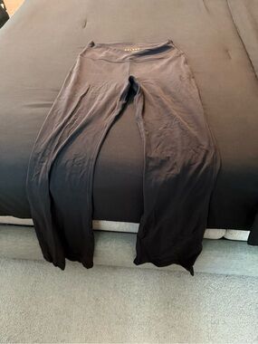TNA Black High-Waist Flare Leggings